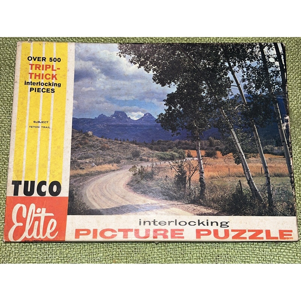 Tuco‎ Picture Puzzle Triple Thick Pieces , Teton Trail Vintage